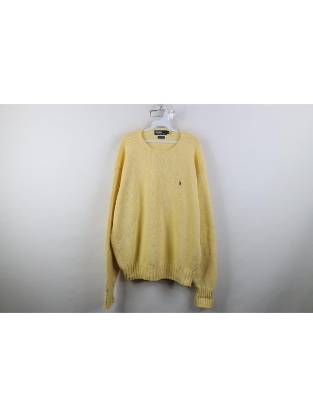 Vintage 80s 90s Ralph Lauren Mens 2XL Heavyweight Cotton Knit Crewneck Sweater